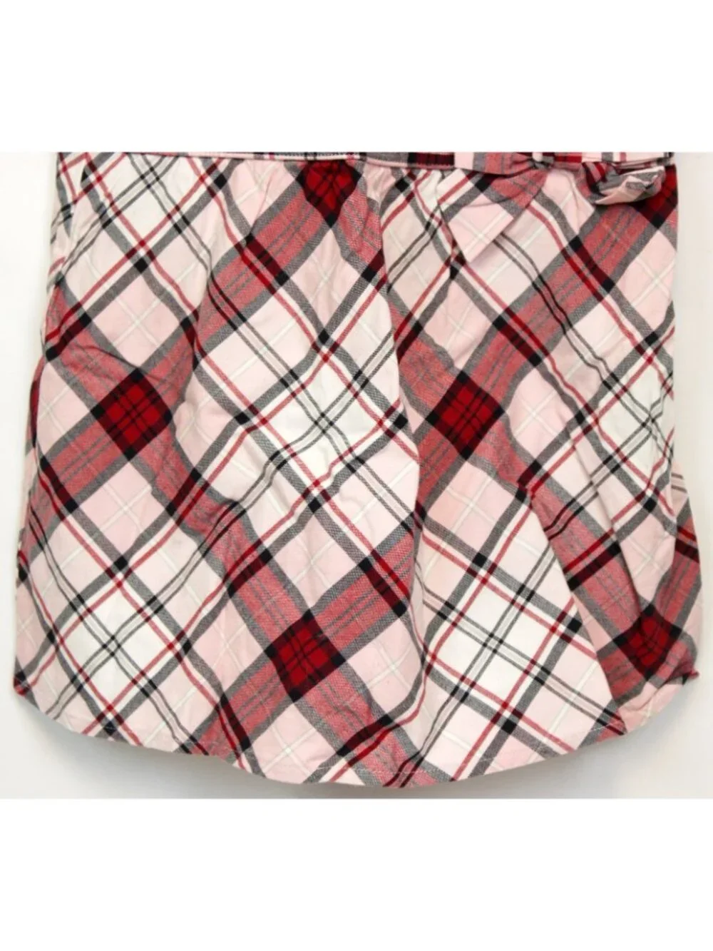 2007 Gymboree School Girls Rock Y2K Pink Plaid Tank Top sz 7 Baby Doll Empire